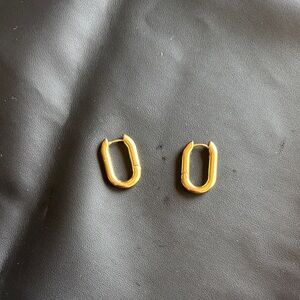 Gap Gold Oval Huggie Hoop Earrings - Women's Jewelry